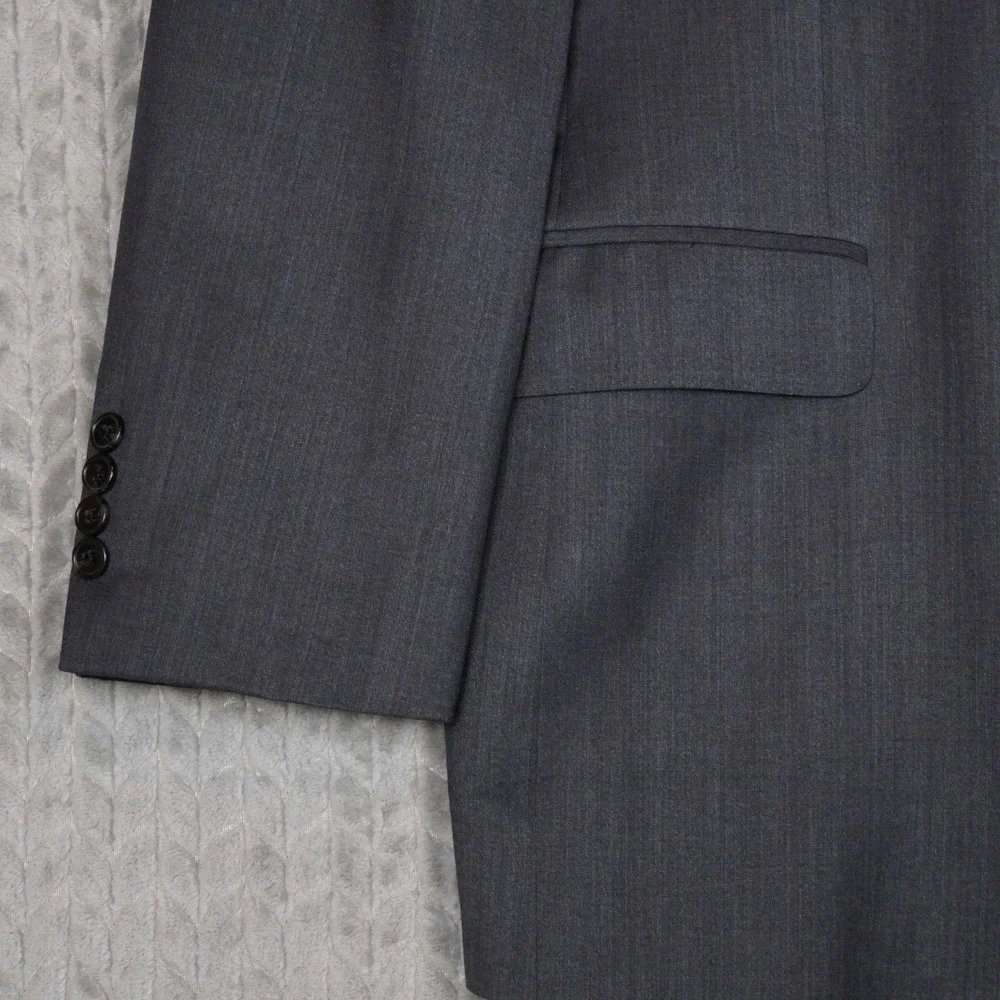 Ermenegildo Zegna Blazer Mens 42R Gray Wool Sport Coat Italy